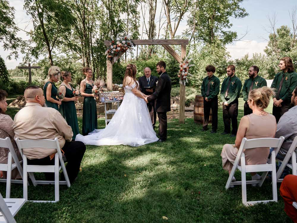 West Michigan Outdoor Wedding Ceremony Venue